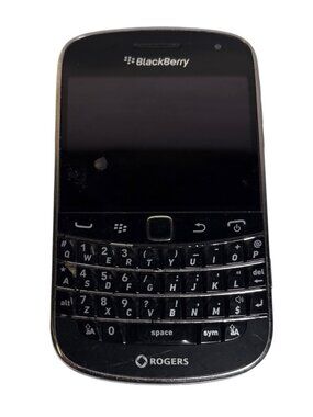 BlackBerry Bold 9900 Smartphone Rogers QWERTY Keyboard Black Untested